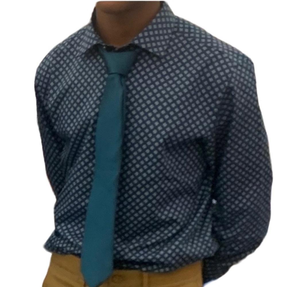 BAR III Mens Slim Fit Stretch Button Down Dress Shirt - Picture 4 of 14